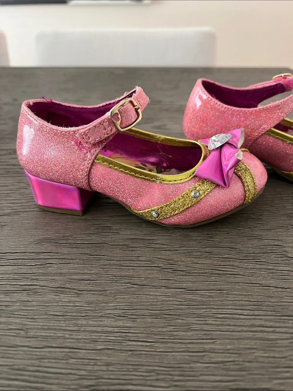 Disney Pink and Gold Princess Mary Jane Dress Shoes
